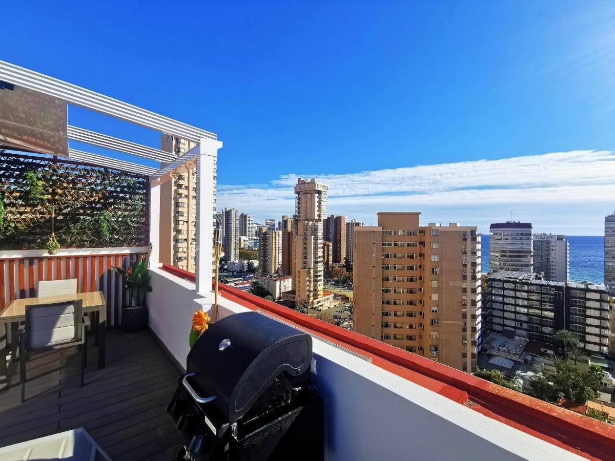 Penthouse Cervantes Sea View Benidorm Kültér fotó