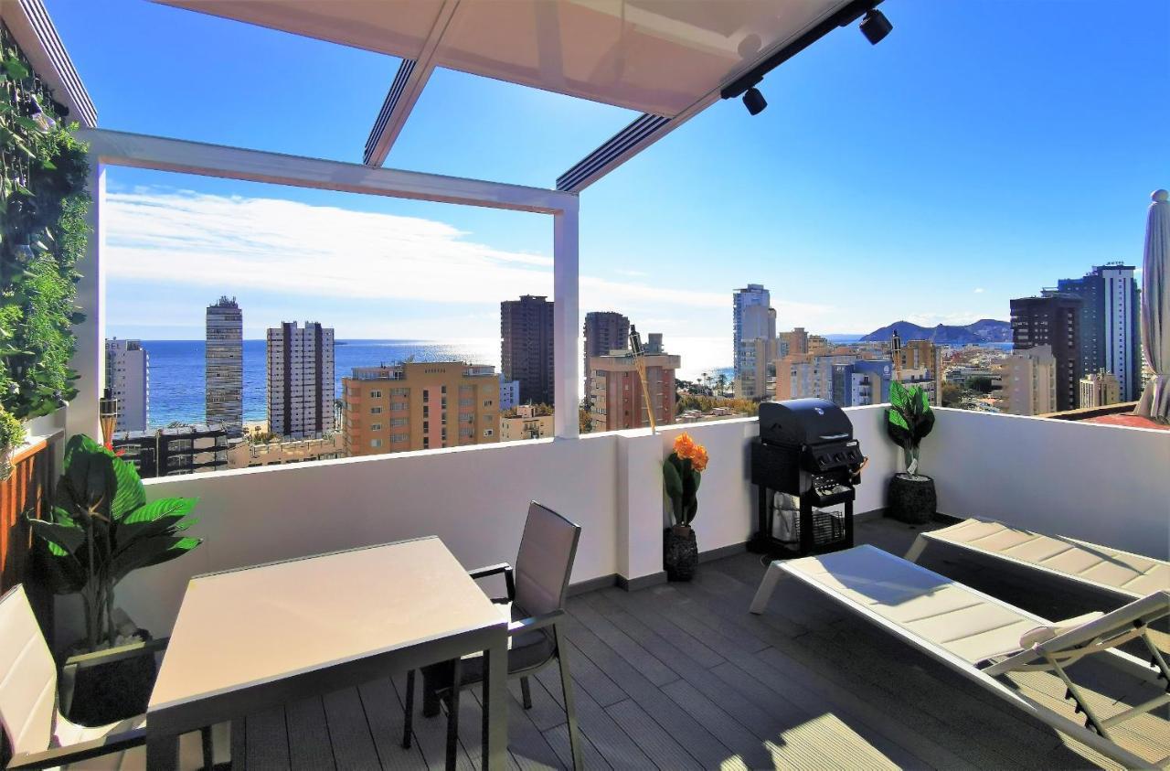Penthouse Cervantes Sea View Benidorm Kültér fotó