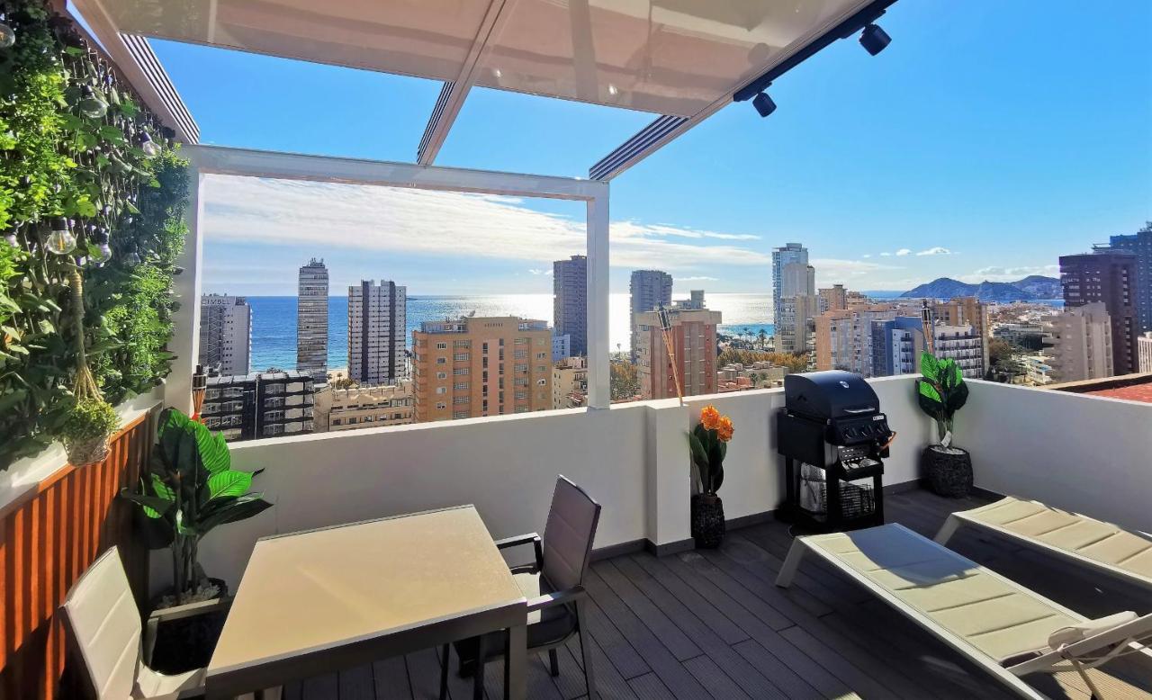 Penthouse Cervantes Sea View Benidorm Kültér fotó