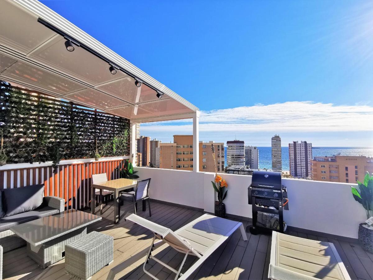 Penthouse Cervantes Sea View Benidorm Kültér fotó
