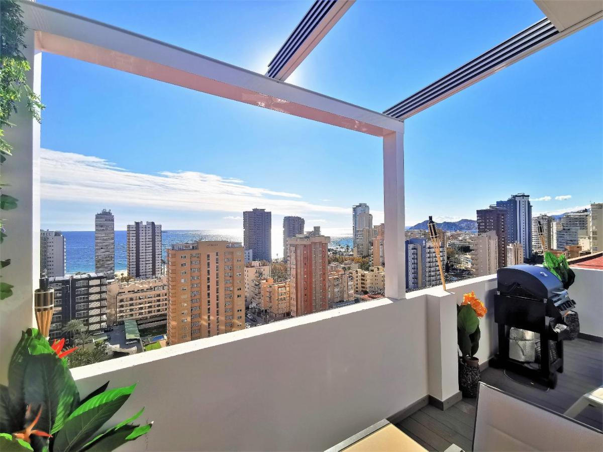 Penthouse Cervantes Sea View Benidorm Kültér fotó